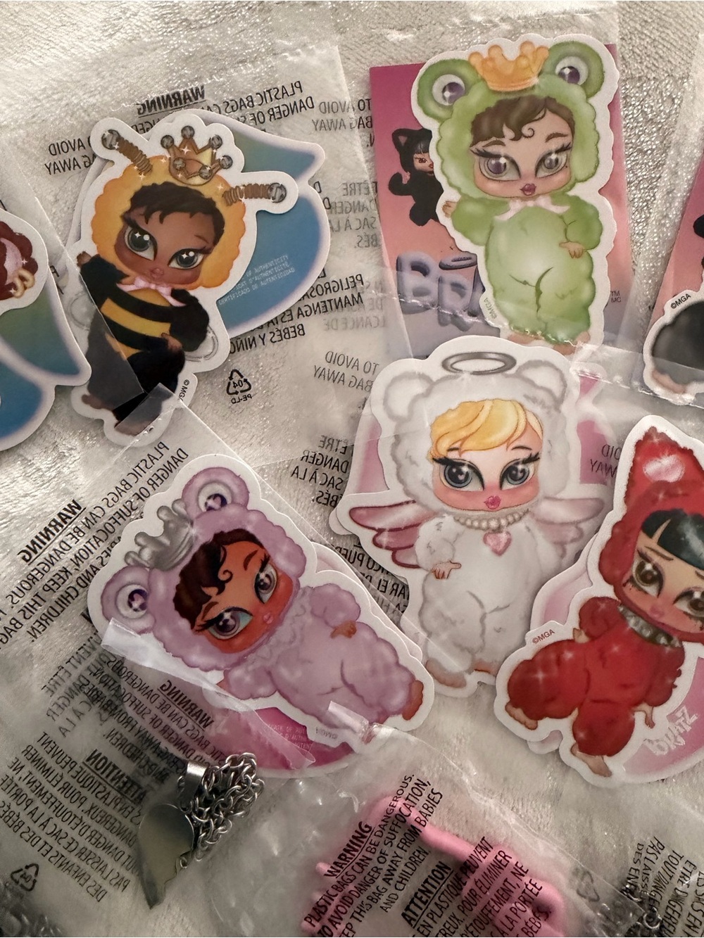 Bratzies stickers, bottles, brackets bundle